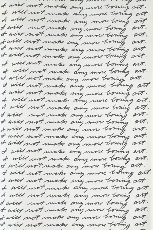 I Will Not Make Any More Boring Art poster