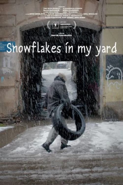 Snowflakes in my Yard poster